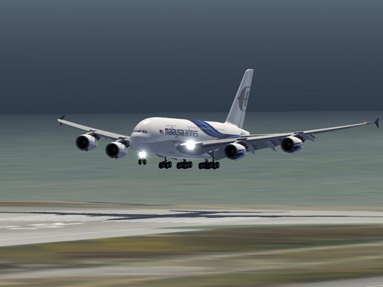 A380 Landing at SFO