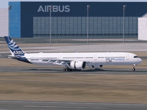 A350 1000 Landing in Toulouse after 3 hours of Flight
