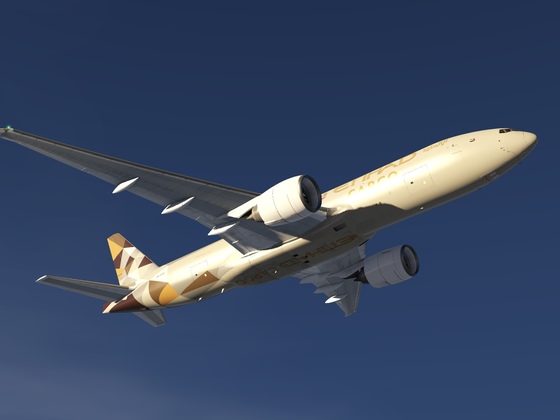 Etihad Cargo 777F flight to St Maarten