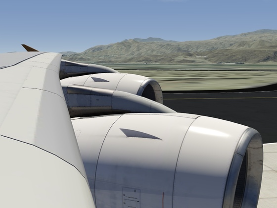 Etihad A380 departure out of Palm Springs KPSP