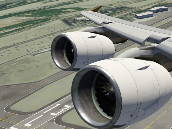 Etihad A380 departure out of Palm Springs KPSP