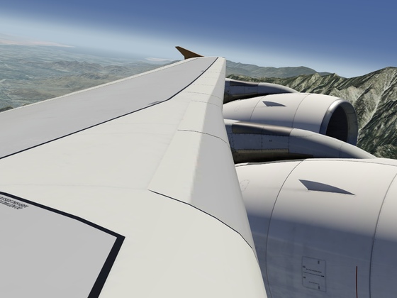 Etihad A380 departure out of Palm Springs KPSP