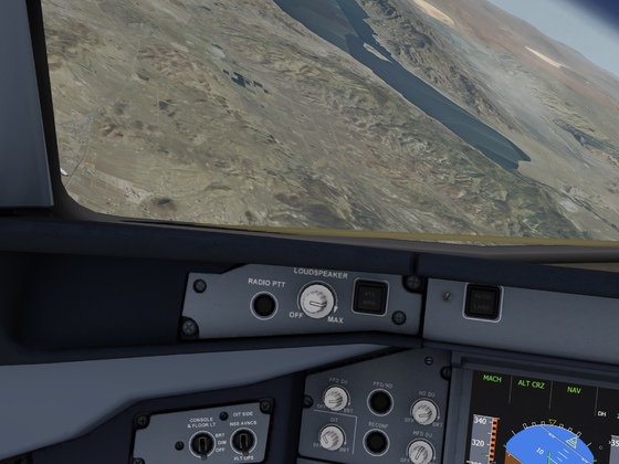 Etihad A380 flight from Palm Springs to Travis AFB