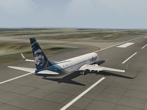 Alaska 737NG departure out of KLAX flight to KMHR Sacramento