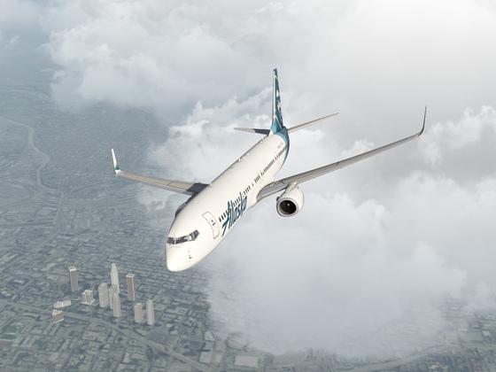 Alaska 737NG departure out of KLAX flight to KMHR Sacramento