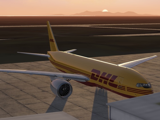 Flight from Beale to St Maarten DHL 777F