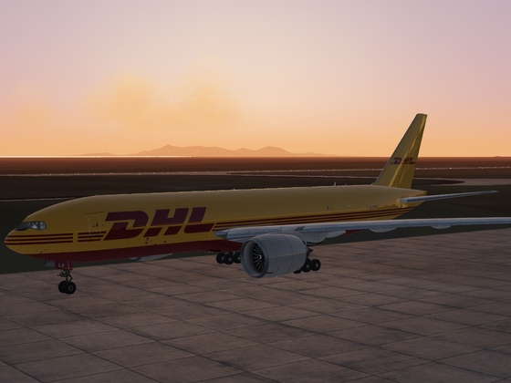 Flight from Beale to St Maarten DHL 777F