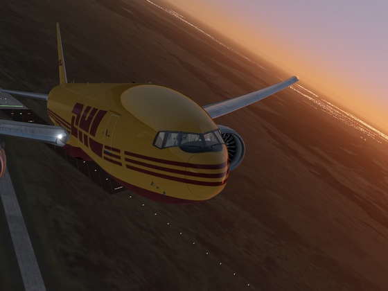 Flight from Beale to St Maarten DHL 777F