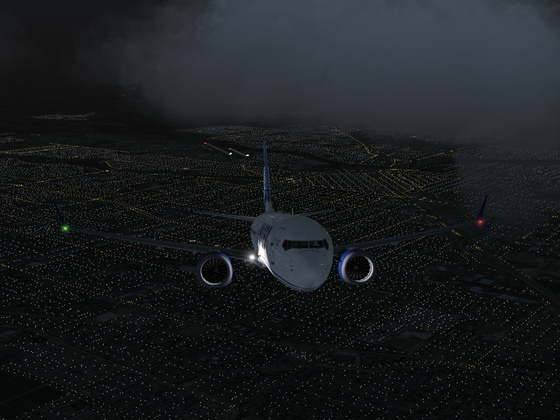 Departure out of Modesto City airport flight to Palm Springs 737Max United