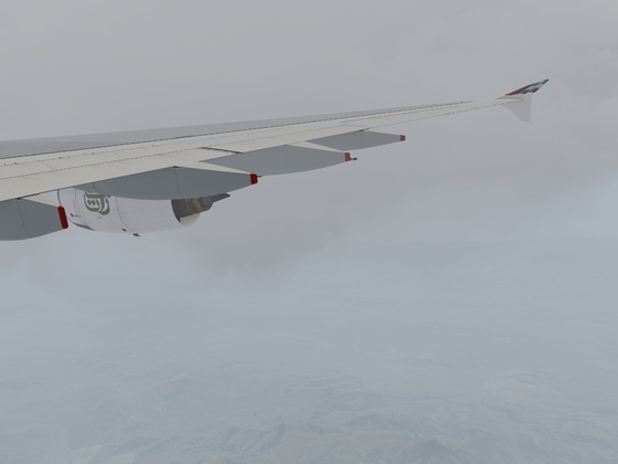 Departure out of KSJC airport Emirates A380