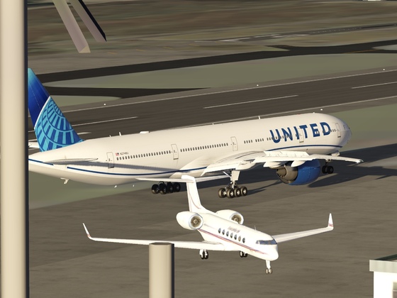 Flight to KSMF Sacramento in United Boeing 777-300ER