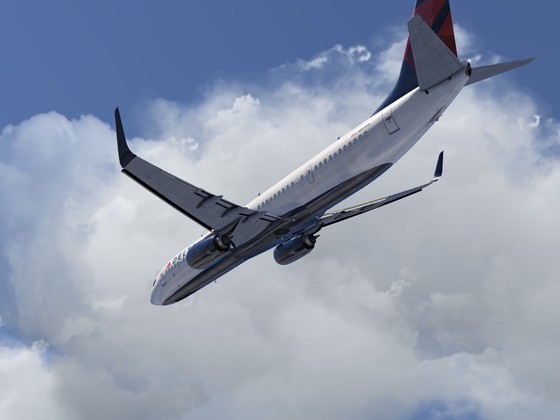 Flight to KAPC Delta Boeing 737NG