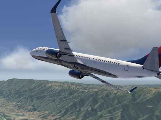 Flight to KAPC Delta Boeing 737NG