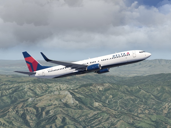 Flight to KAPC Delta Boeing 737NG