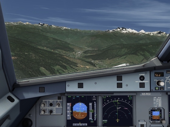 Paro RWY 15 approach from Delhi
