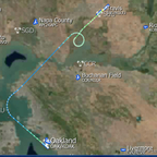 Cargo flight from Sacramento (SMF) - Travis (SUU)