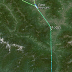 Paro RWY 15 approach from Delhi