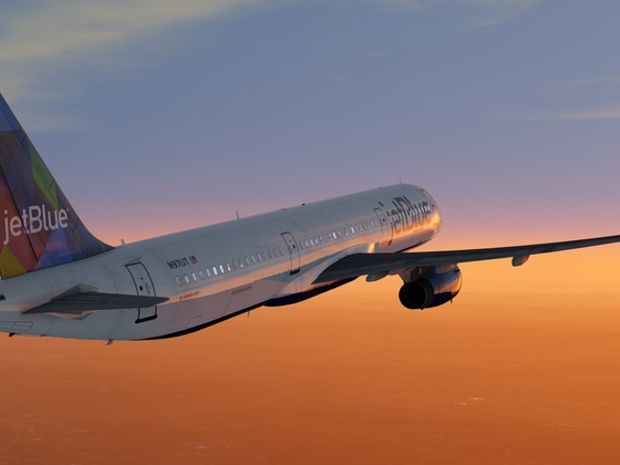 A321-231 | KBOS - CYYZ | Climb into sunset