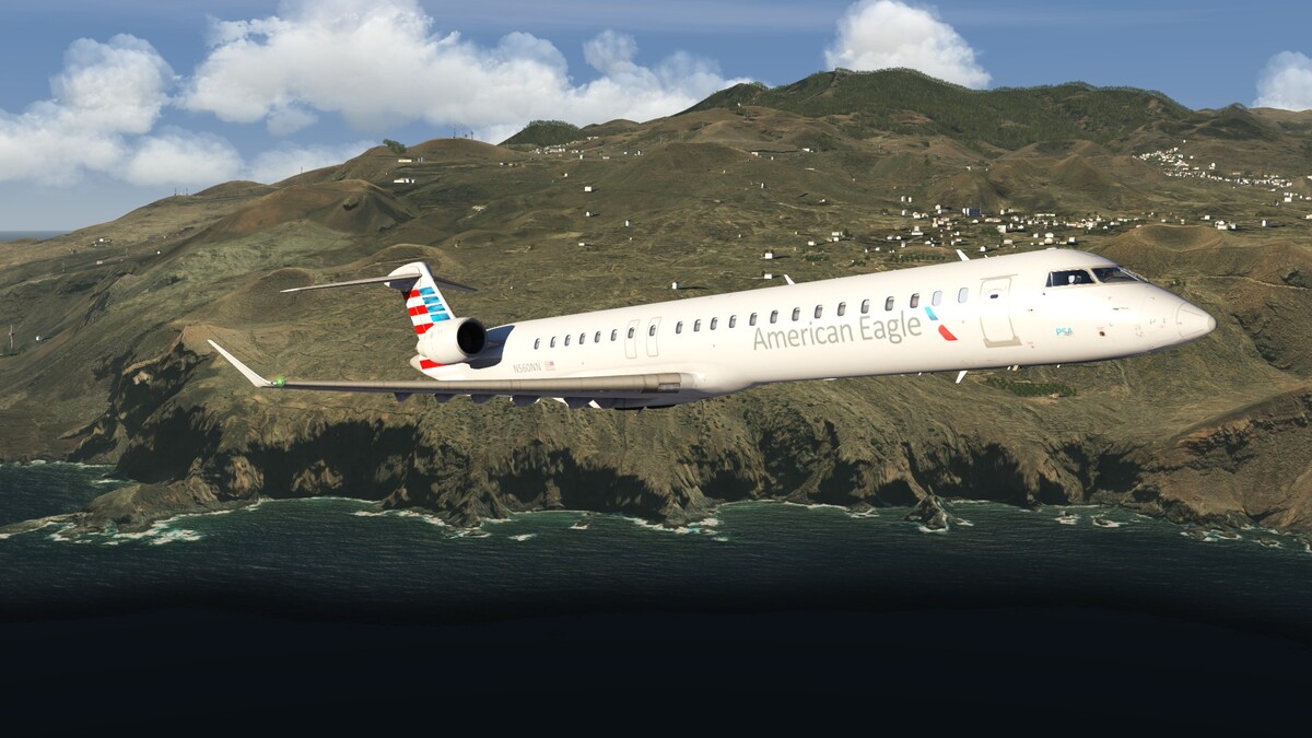ERJ900 Leaving El Hierro