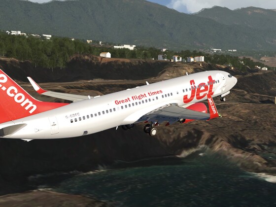 737-800 Take Off La Palma GCLA