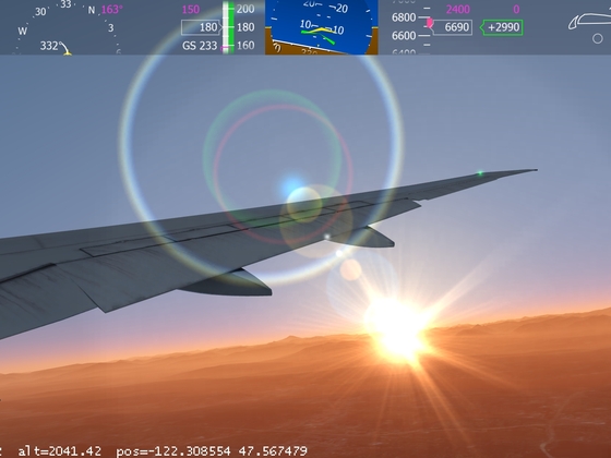 B777 Emirates taking off from Seattle