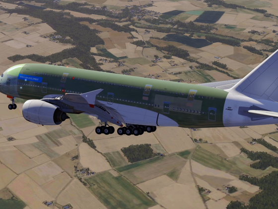 A380 performing a Flight Test in Toulouse