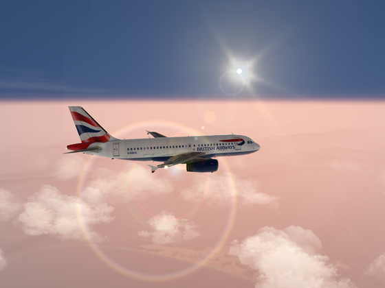 British Airways A319 Flight to KLAX